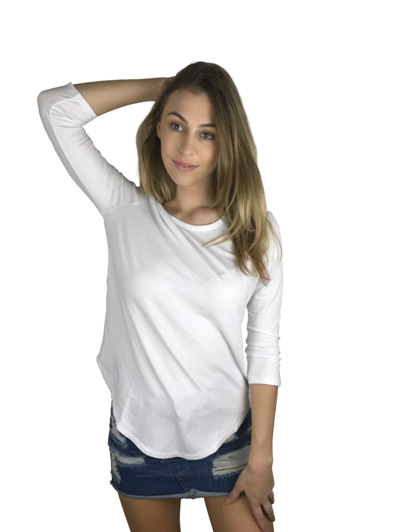 Bamboo 3/4 Sleeve Lucy Yoga T-Shirt